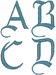 LaBrit Monogram Alphabet Embroidery Design