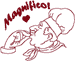 Redwork Magnifico Chef Design Embroidery Design