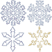 Redwork Blizzard Embroidery Design