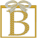 Machine Embroidery Designs: Christmas Gift Alphabet B