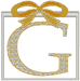 Machine Embroidery Designs: Christmas Gift Alphabet G