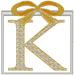 Machine Embroidery Designs: Christmas Gift Alphabet K