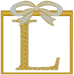 Machine Embroidery Designs: Christmas Gift Alphabet L