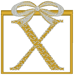Machine Embroidery Designs: Christmas Gift Alphabet X