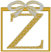Machine Embroidery Designs: Christmas Gift Alphabet Z