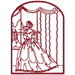 Machine Embroidery Design: Redwork Flowers of the South Set