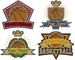 Basketball Emblems Embroidery Design