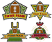 Football Emblems Embroidery Design