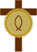 Christian Designs: Cross & Christian Ichtus Symbol Embroidery Design