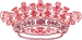 Redwork Calligraphy Crown Embroidery Design