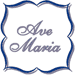 Christian Designs: Ave Maria Embroidery Design
