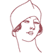 Redwork Flappers Set #3 Embroidery Design