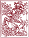 Machine Embroidery Design: Redwork Enchanted Seas Set