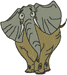 Big-Eyed Elephant Embroidery Design