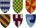 Decorative Heraldic Shields Embroidery Design