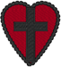Cross & Heart Embroidery Design