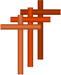 Christian Designs: Three Crosses #2 Embroidery Design