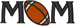 Football Mom Embroidery Design