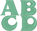 Equador Alphabet Embroidery Design