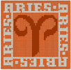 Machine Embroidery Designs: Cross Stitch Signs of the Zodiac Aries