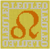 Machine Embroidery Designs: Cross Stitch Signs of the Zodiac Leo
