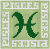 Machine Embroidery Designs: Cross Stitch Signs of the Zodiac Pisces