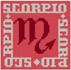 Machine Embroidery Designs: Cross Stitch Signs of the Zodiac Scorpio