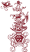 Redwork Asian Dogwood #2 Embroidery Design