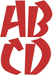 Machine Embroidery Designs: Banco Font Alphabet