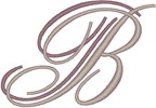 Alphabets Machine Embroidery Designs: Wedding Bliss Font Uppercase B