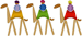 Stylized 3 Wisemen Embroidery Design
