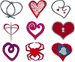 Heart to Heart Set #1 Embroidery Design