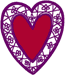 Machine Embroidery Designs: Floral Script Heart