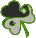 Yin-Yang Shamrock Embroidery Design