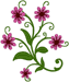 Floral Center Embroidery Design