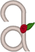 Alphabets Machine Embroidery Designs: Wedding Roses Lowercase A