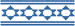 Star of David Cross Stitch Border Embroidery Design