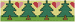 Cross Stitch Christmas Tree Border Embroidery Design