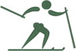 Cross Country Skiing Pictogram Machine Embroidery Design