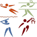 Summer Sports Pictograms Embroidery Design
