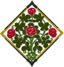 Framed Roses & Foliage Embroidery Design