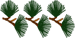 Pine Twigs Embroidery Design
