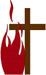 Machine Embroidery Design: Christian Designs: Cross & Flame #1