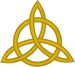 Triquetra with Circle Embroidery Design
