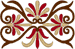 Art Nouveau Flourish Element Embroidery Design