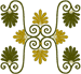 Art Nouveau Table Topper Center Embroidery Design