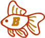 Alphabets Machine Embroidery Designs: Fishy Alphabet B
