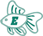 Alphabets Machine Embroidery Designs: Fishy Alphabet E