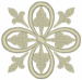 Double Fleur de lis Cross Embroidery Design