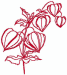 Redwork Chinese Lanterns Embroidery Design